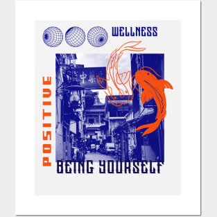 Positive | Wellness Being Yourself Posters and Art